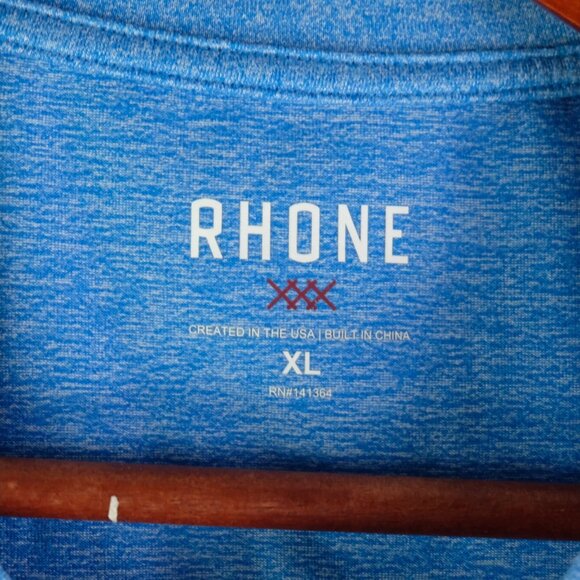 Rhone T Shirt Mens Extra Large Blue Athletic Performance Gym Training - Picture 6 of 8